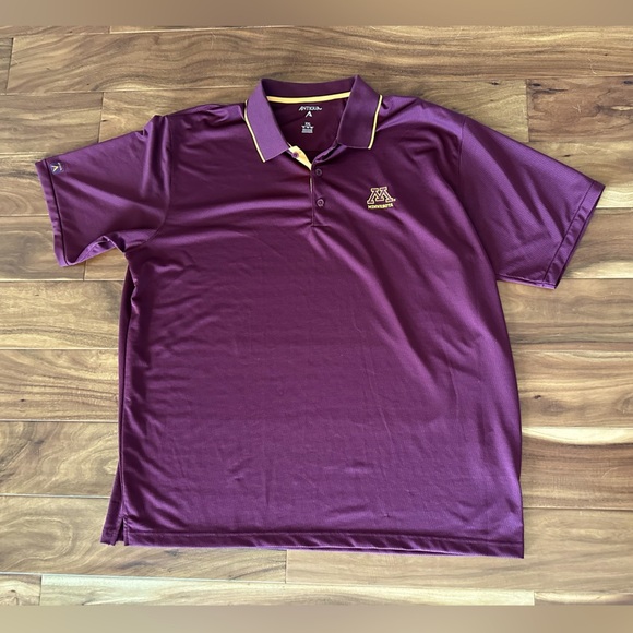 Antigua Mens Minnesota Golden Gophers Maroon Logo Polo size XXL - Picture 1 of 2